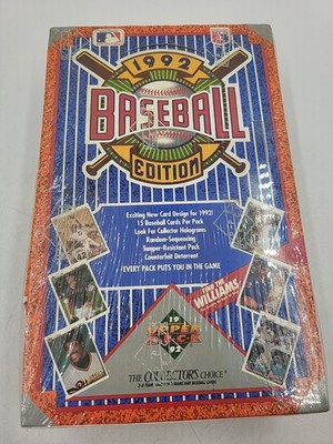NEW 1992 Upper Deck Baseball Factory Sealed Box Collectors Choice Cards 