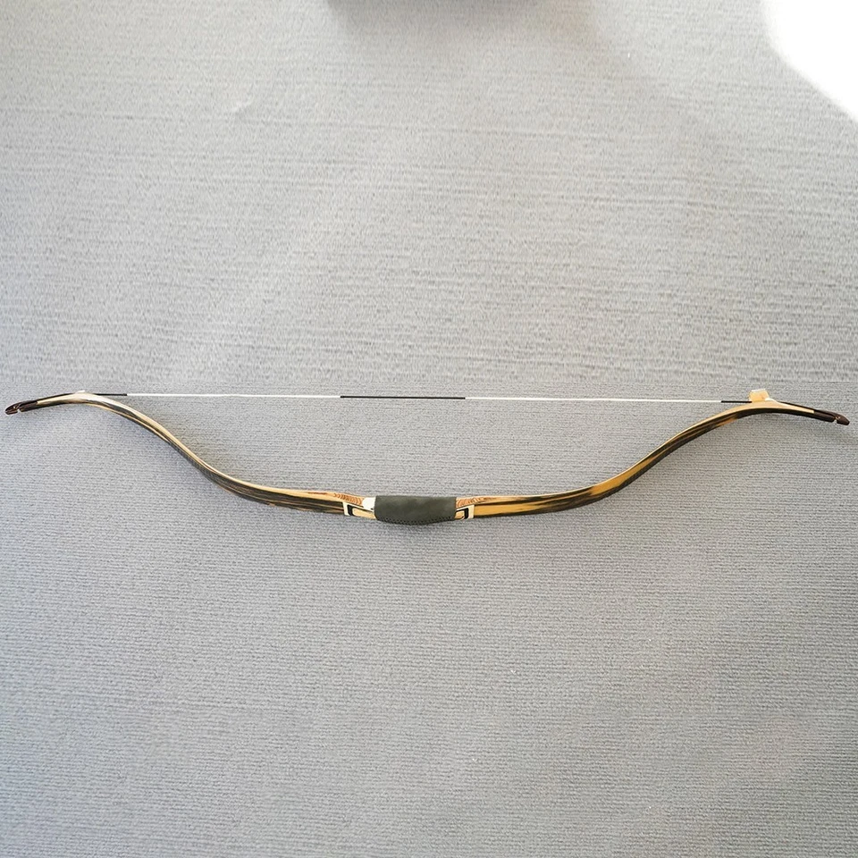 Customer Draw Weight 50" Traditional Bow Recurve Bow Horse Hunting Bow 20-55lbs - Image 2 of 4