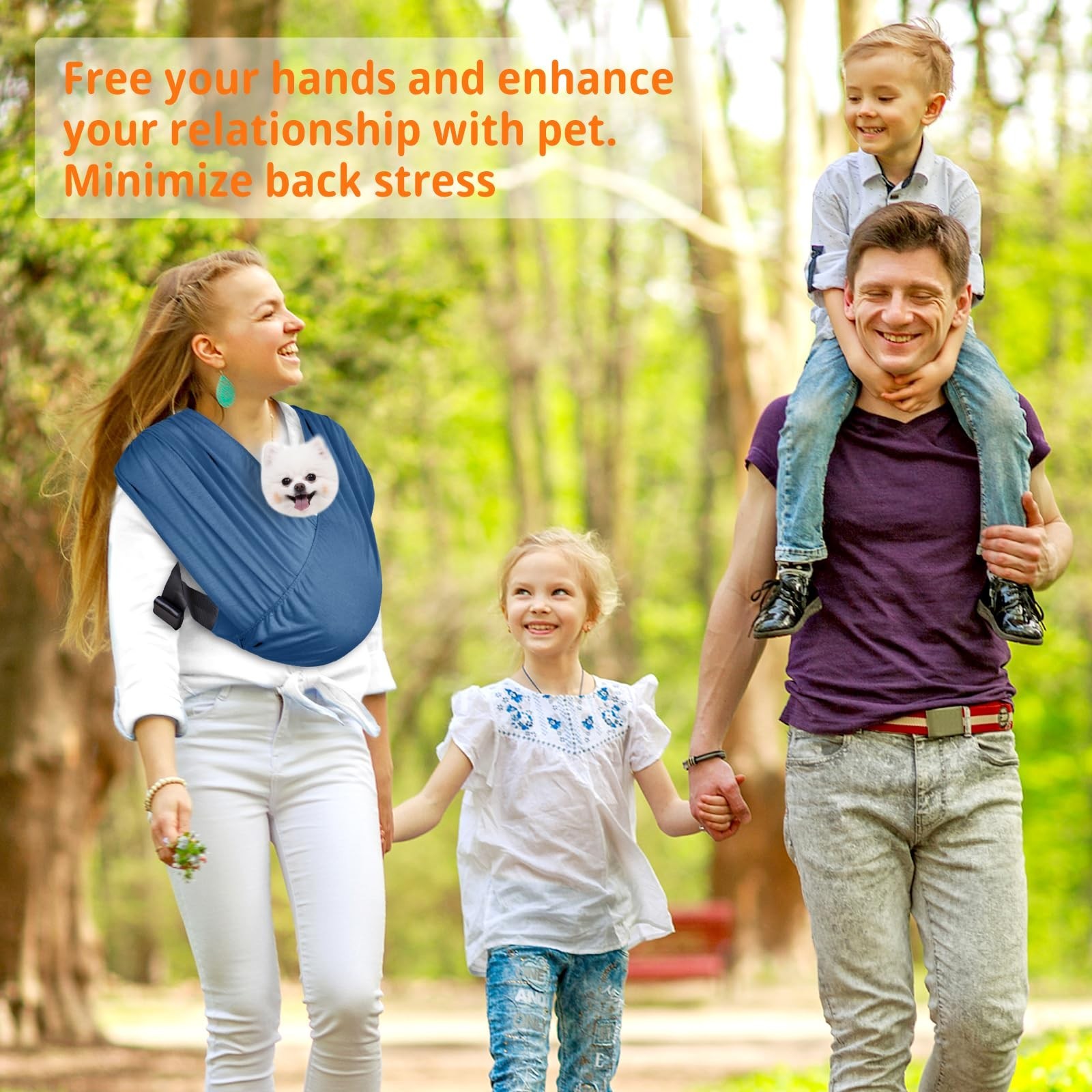 CUBY Swaddle Dog Sling Carrier for Small Dogs, Front Pet Sling Carrier Chest,...