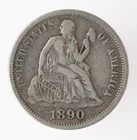 1890 Seated Liberty Dime (B3308)