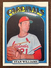1972 Topps Baseball - #9 Stan Williams Cardinals Near Mint NM (Set Break)