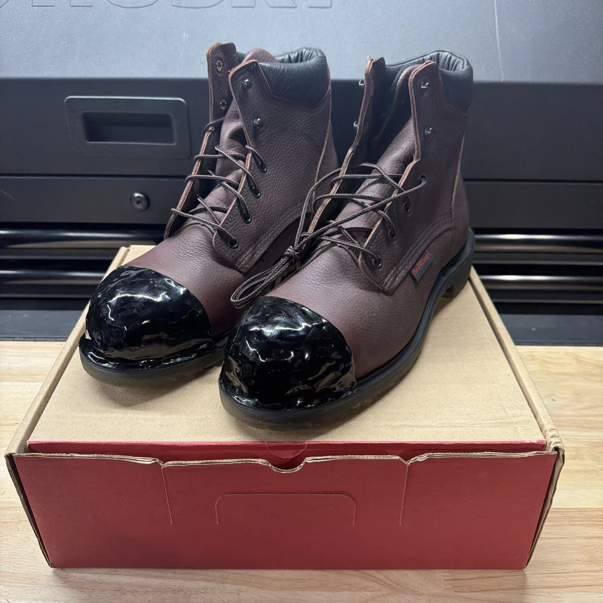 Red Wing Shoes Steel Toe Biker Boots for Men for sale | eBay