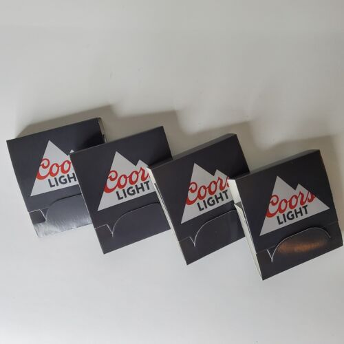 4 Gift Box New Coors Light Golf Tees & Ball Markers - Matchbook Case Grey Logo - Picture 2 of 8