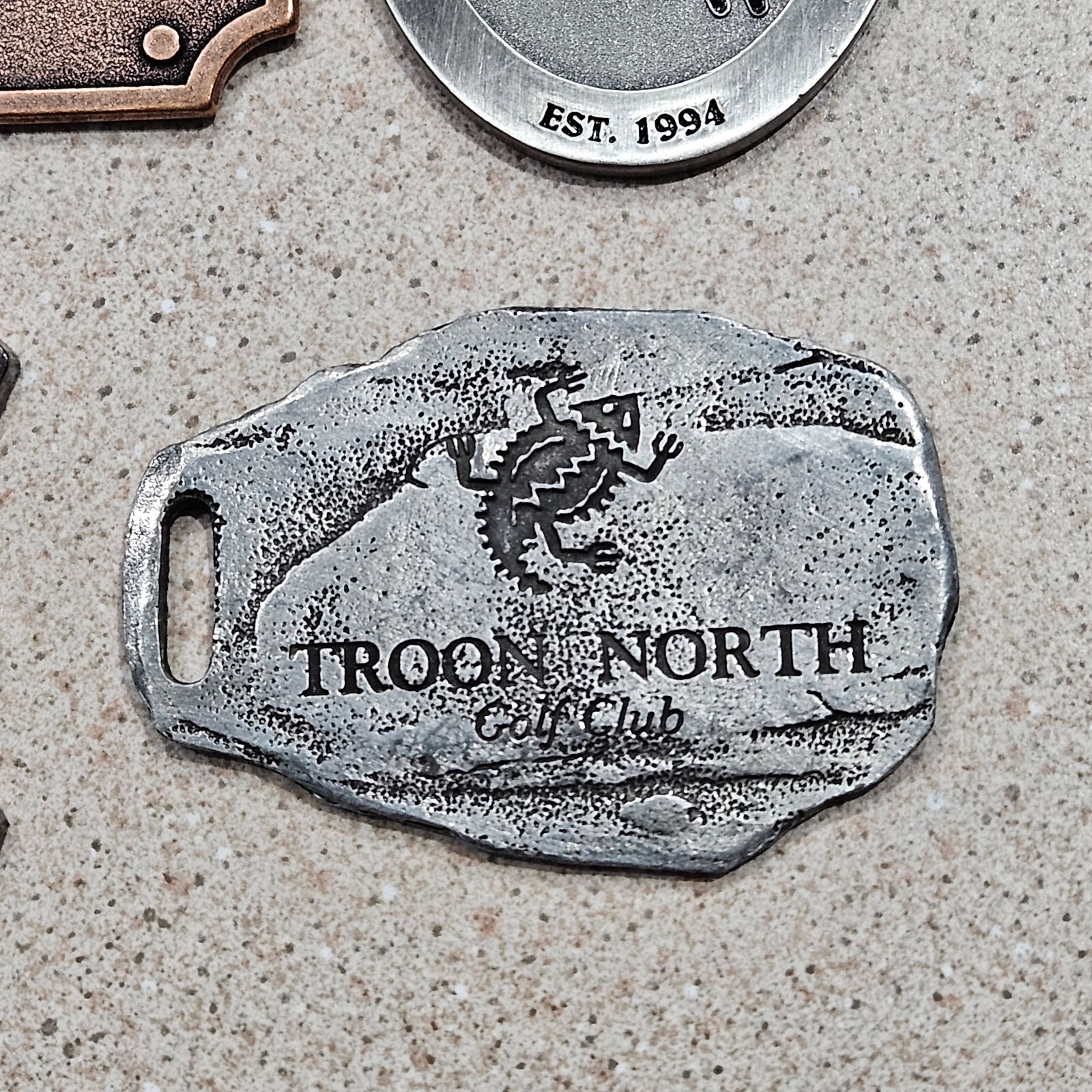 Lot of 6 Metal Golf Bag Tags Kierland Old Head Cascata Grayhawk Tralee