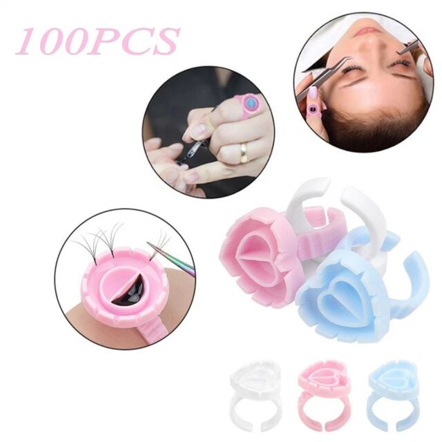 Eyelash Glue Ring Eyelash Glue Cups Lash Glue Rings Holder Tattoo Pigment Ring Eyelash Glue Ring Eyelash Glue Cups Lash Glue Rings Holder Tattoo Pigment Ring