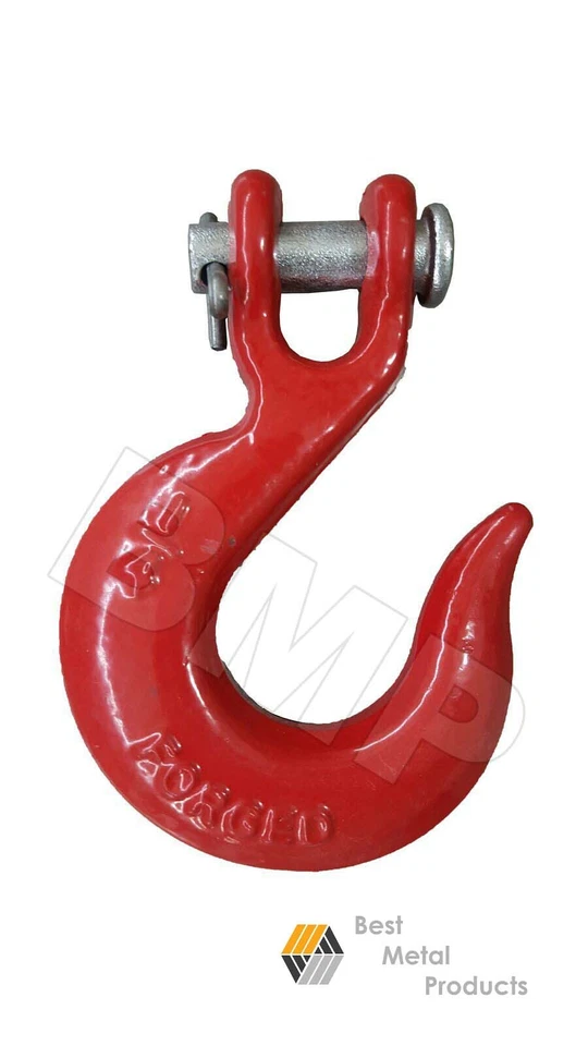 BMP (2) 1/4“ Slip Hook Clevis Rigging Tow Winch Trailer G70 Crane Lift 0900141