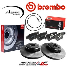 PER BMW SERIE 5 518D 520D APECF SET DISCHI FRENO ANTERIORI E POSTERIORI E PASTIGLIE BREMBO