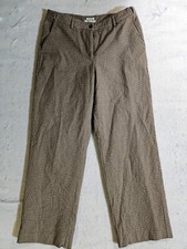 Vintage L.L Beans 100 Cotton Herringbone Classic Fit Slacks Pants Womens Sz 10