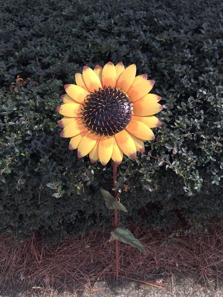 39''H металлический подсолнух двор колье сад декор газон искусство украшения - Изображение 2 из 4