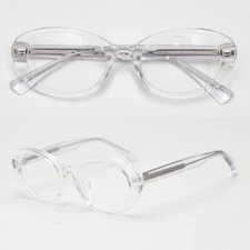 Oval Classic Vintage EYE GLASSES Retro Style Clear Lens Large Thick Frames