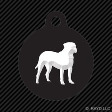 Bullmastiff Keychain Round with Tab dog engraved many colors dog canine pet