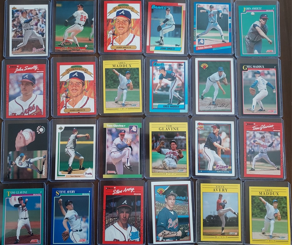 マッドマガジン ジャスタスリーグ セット Atlanta Braves: 4 Aces 23 Card Set (Maddux, Smoltz, Glavine, Avery