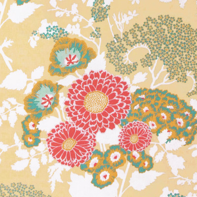 JOEL DEWBERRY ''BOTANIQUE'' BOLD BOUQUET Butternut by the 1/2 yard