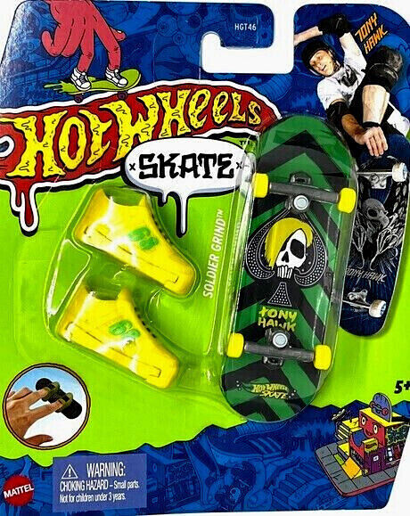 Skate de Dedo com Carrinho - Hot Wheels - Gazellea GT - Tony Hawk - Mattel  - superlegalbrinquedos