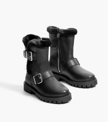 zara kids black boots