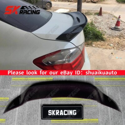 Red Black Carbon Fiber Rear Spoiler Wing For 2013-2017 Honda ACCORD 4DOOR Sedan