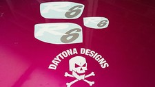 R6 SET WHITE & SILVER TOP FAIRING NOSE CONE SEAT UNIT DECALS STICKERS