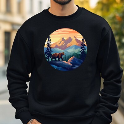 Bear Walk Sweatshirt Cosy And Perfect For Any Occasion S To 4XL