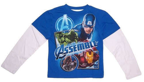 T-shirt Gymboree Marvel Avengers Pour Garçon – Taille XL 14 – Occasion Très Bon état