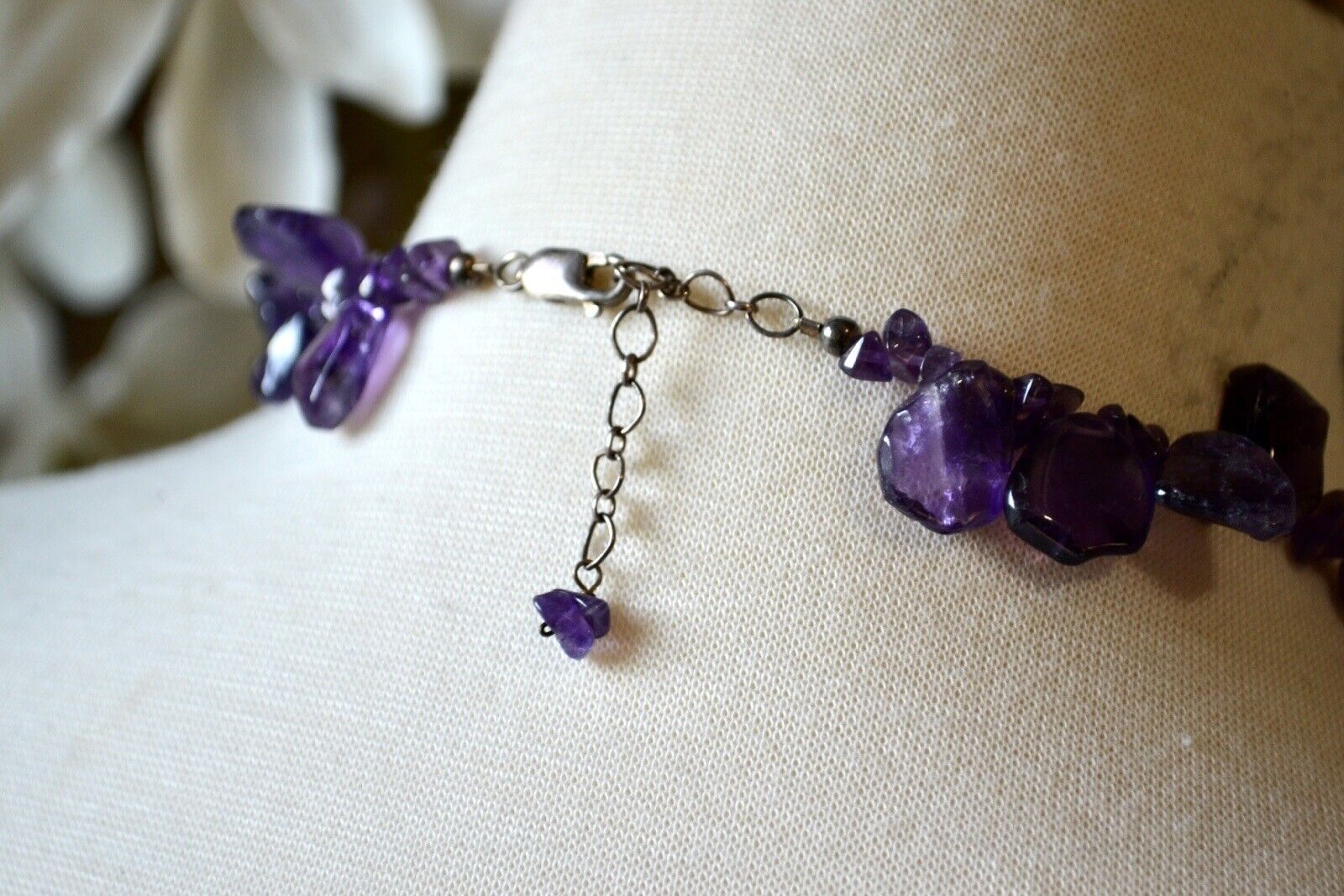 Natural Amethyst High Quality Sterling Silver Nec… - image 3