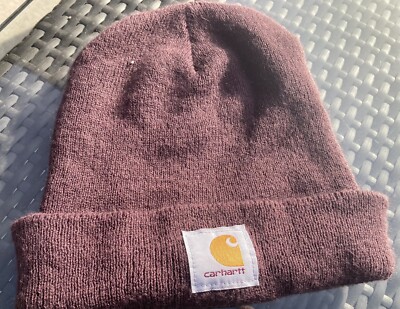 Carhartt Mens Knit Cuffed Beanie Blackberry