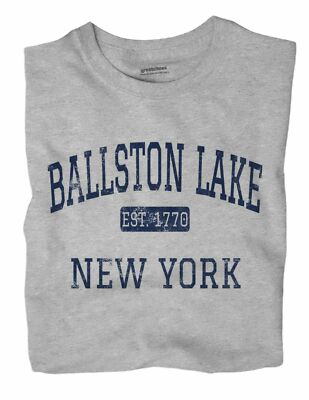 Ballston Lake New York NY T-Shirt EST
