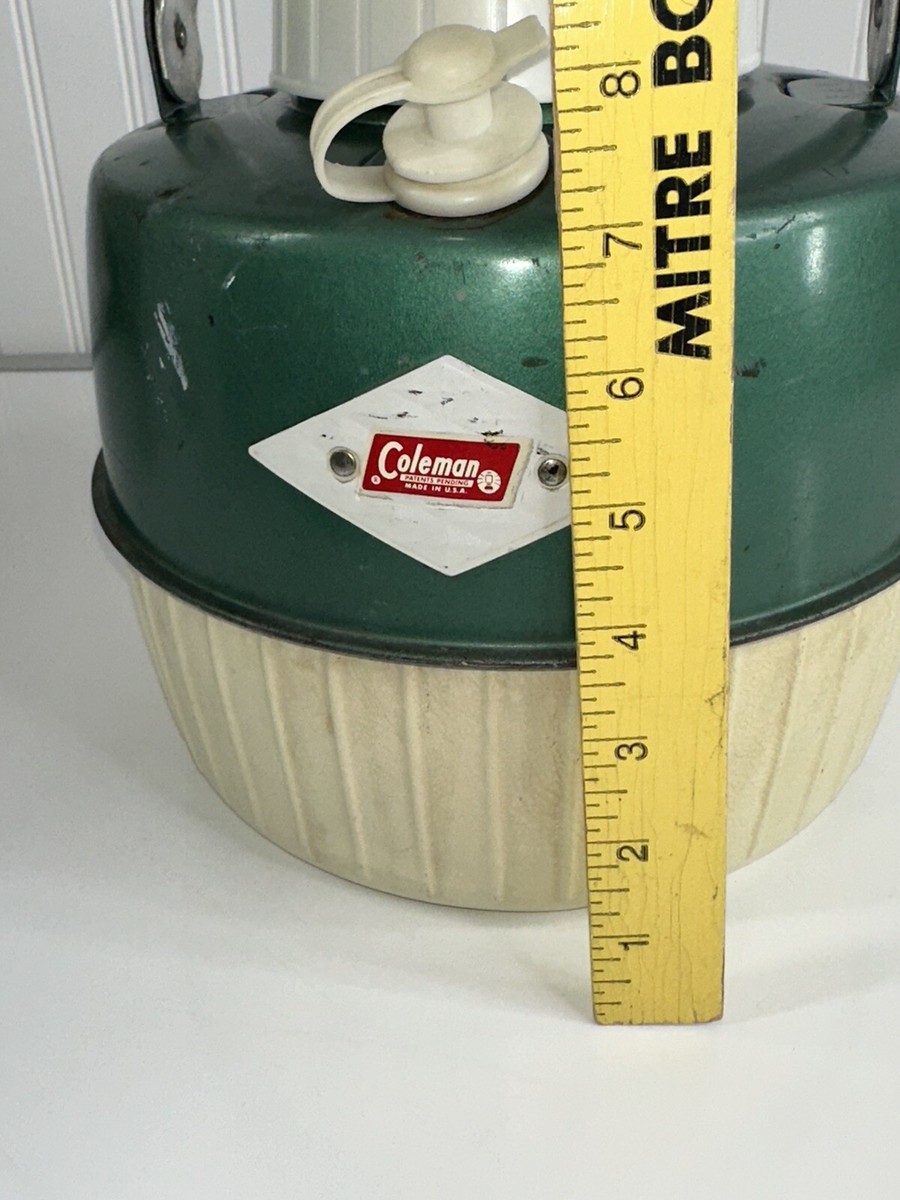 Glacière Vintage Coleman 3 Gallons - Cruche Eau Métal Vert Avec Tasse - USA