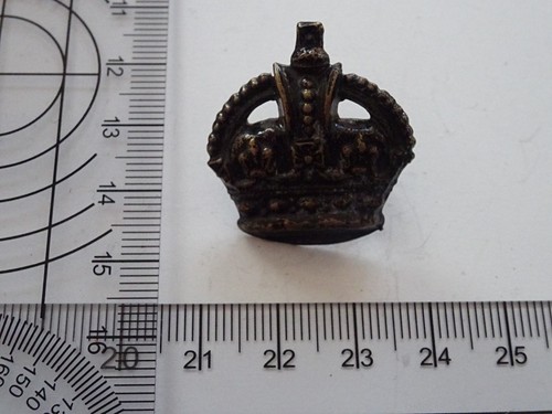 A24-10) Old British Army Crown Krone Major England WWI WWII ca. 27mm - Picture 4 of 4