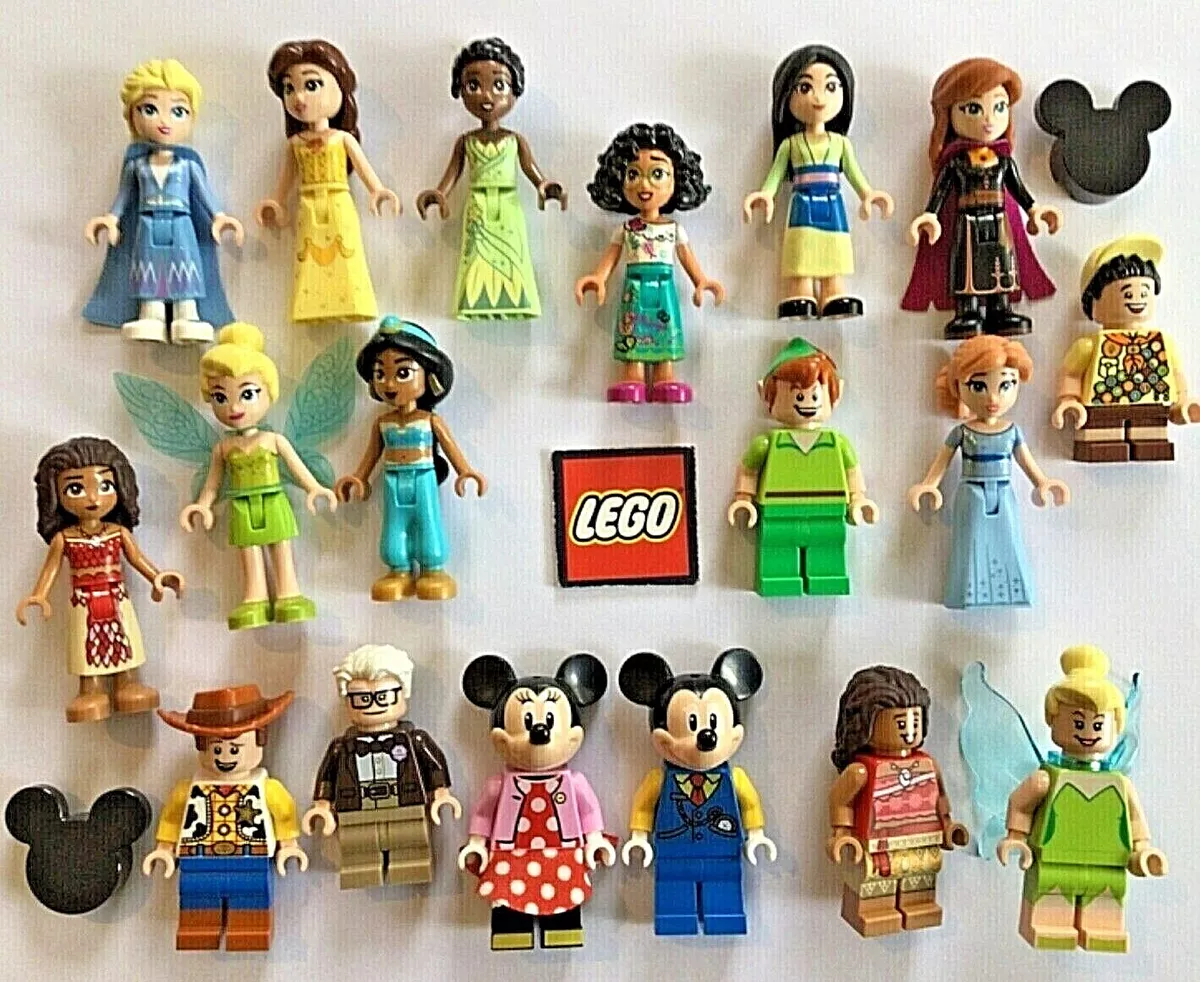 Lego Disney Minifigures from Disney 100 set 43215 Enchanted Treehouse,  43217 Up