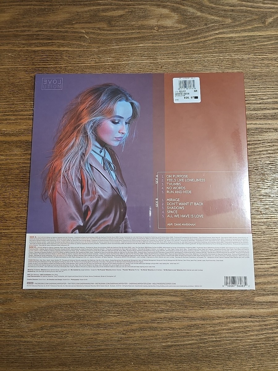 【新品未開封】【レコード】Sabrina Carpenter Evolution Sabrina Carpenter - EVOLution (Vinyl LP) - Music Direct