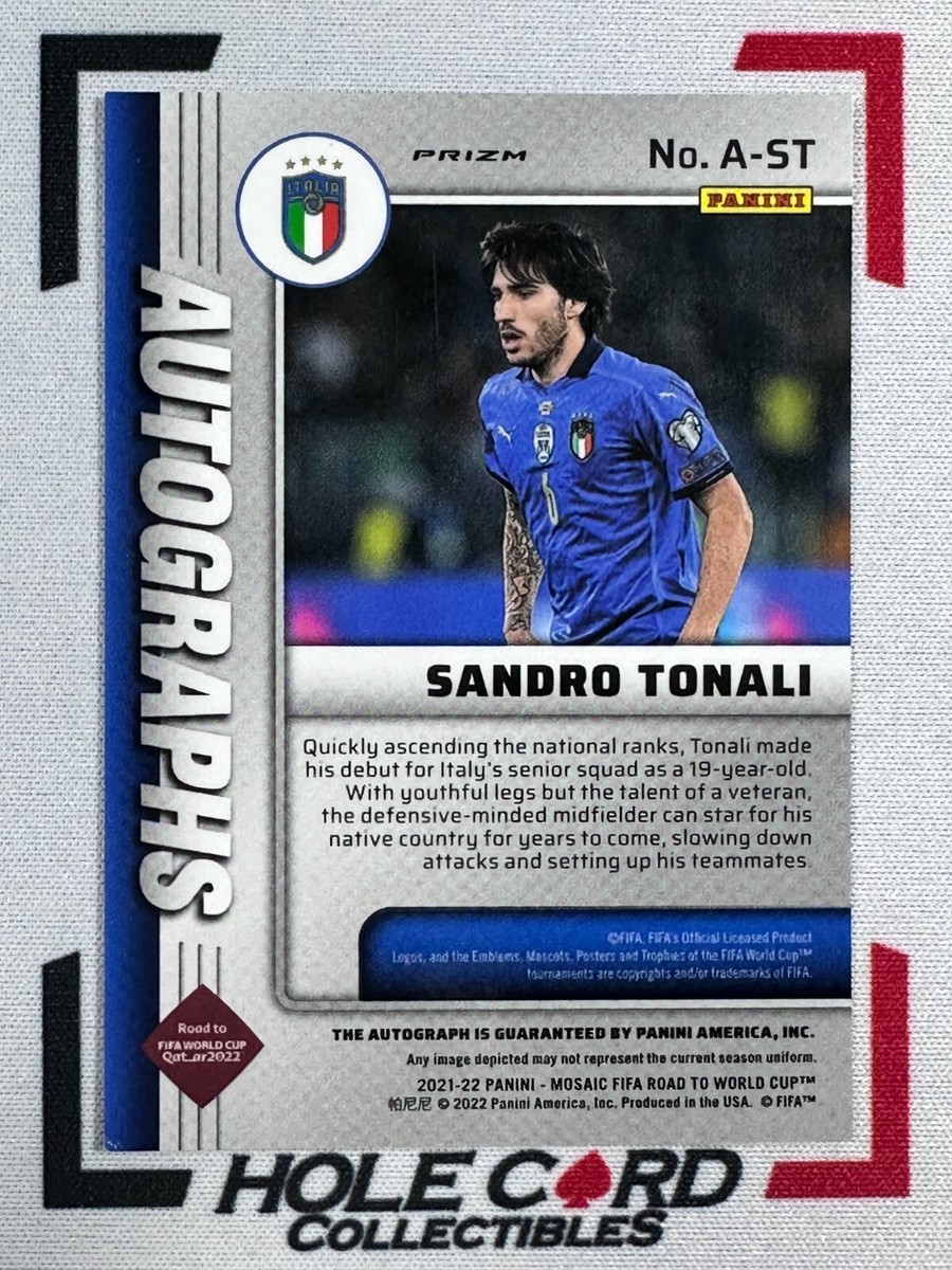 SANDRO TONALI 2021-22 Panini Mosaic FIFA Road to World Cup SANDRO TONALI 2021-22 Panini Mosaic FIFA Road to World Cup