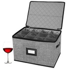 China Storage Containers Wine Glass Storage Box for Organizing Stemware Storage