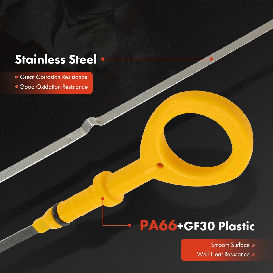 Varilla de medición de nivel de aceite de fluido de motor para Toyota Yaris Echo Scion xA xB L4 1,5 L amarillo Foto 2 de 4