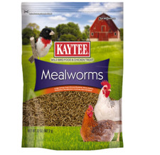 Kaytee Wild Bird Food AND CHICKEN TREAT Mealworms 32 OZ.