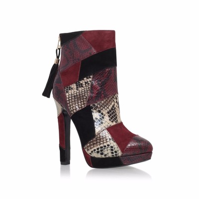 kurt geiger burgundy boots