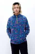 Chubbies Men's Recycled Chilly Vibe Sweatshirt 1/4 Zip Fleece Size Large 