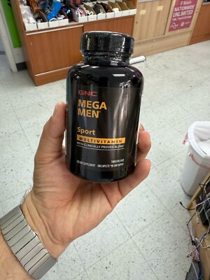 GNC Mega Men 180 Caplets Multivitamin for Men Free Shipping Exp 10/2026  ..