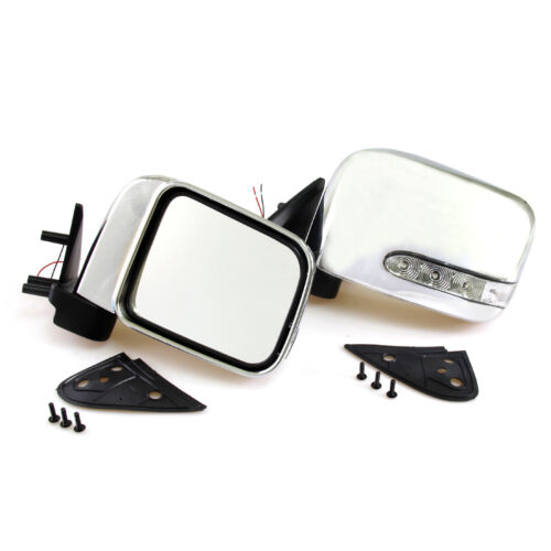 FIT NISSAN PICKUP D22 HARDBODY NAVARA FRONTIER NP300 DOOR MIRRORS LED LH AND RH - Picture 1 of 6
