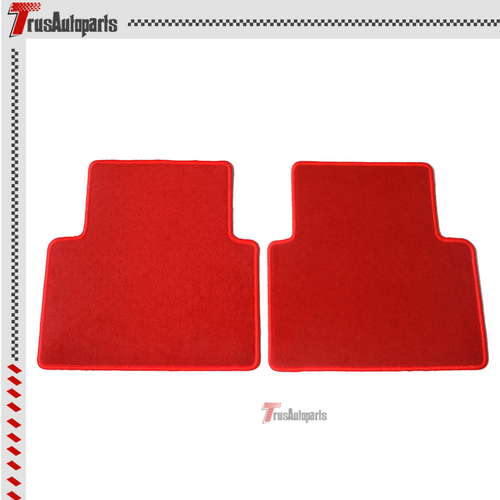 For 16-21 Honda Civic Red Floor Mat Carpet Nylon Front Rear w/ Multicolor Sport - Picture 3 of 7