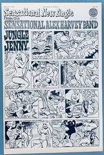 SENSATIONAL ALEX HARVEY BAND 1973 POSTER PUBBLICITARIO VINTAGE JUNGLE JENNY Vertigo