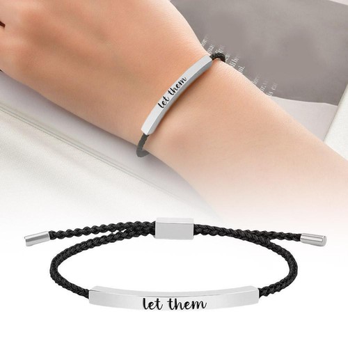 *UK-2025 New Let Them Tube Bracelet Friendship Gifts Jewellery K7Q7 - Picture 3 of 15
