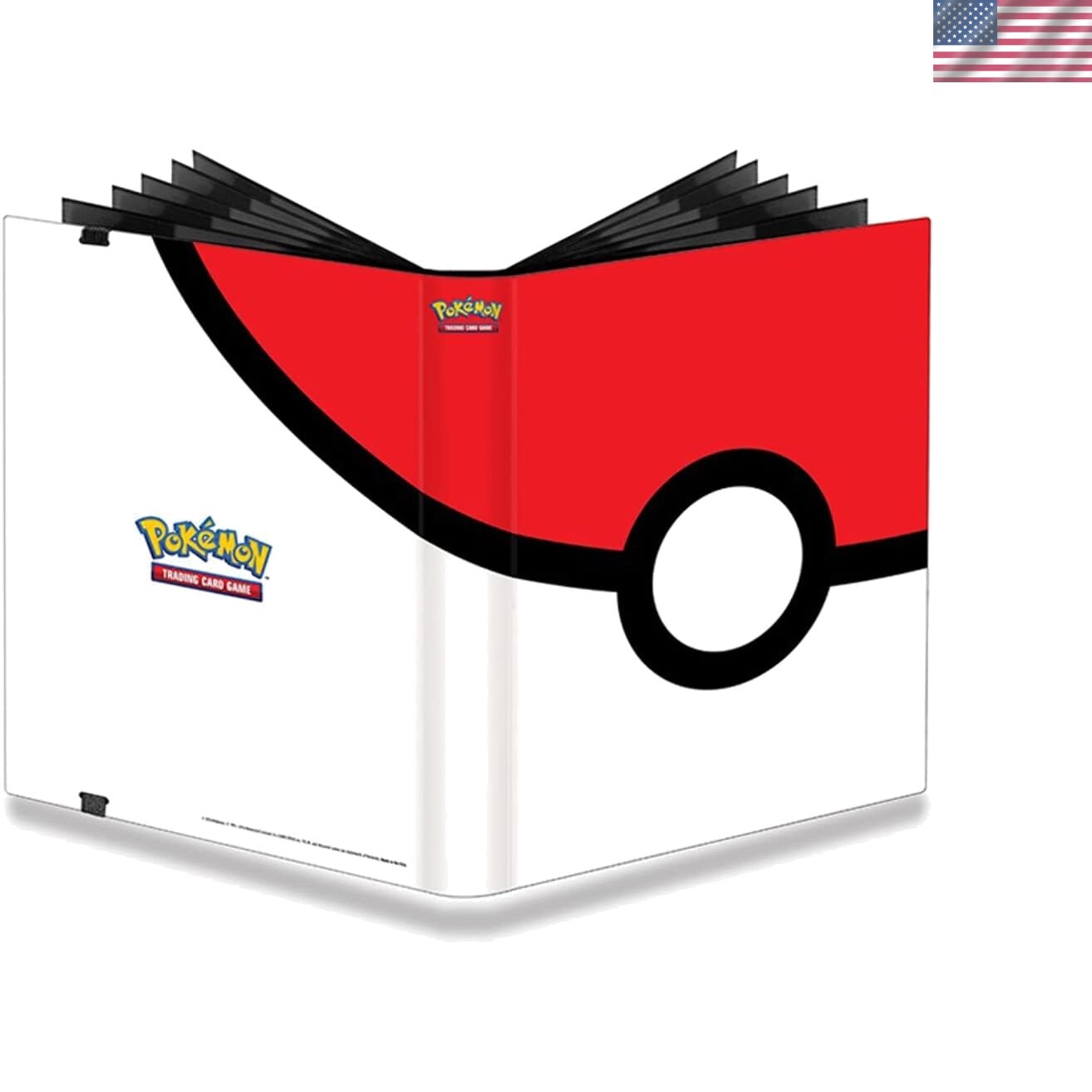 Carpeta profesional de vista completa Pokémon de 9 bolsillos: Poke Ball