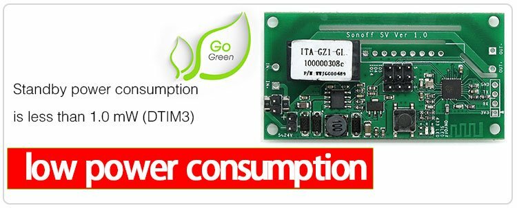 Pulsante Wifi Interruttore Intelligente Sonoff SV WiFi Per DC 5 - Foto 5