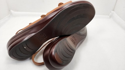SAS Women’s Tabby Slingback Leather Sandals Shoes Caramel Brown Size 8.5 - Picture 3 of 23