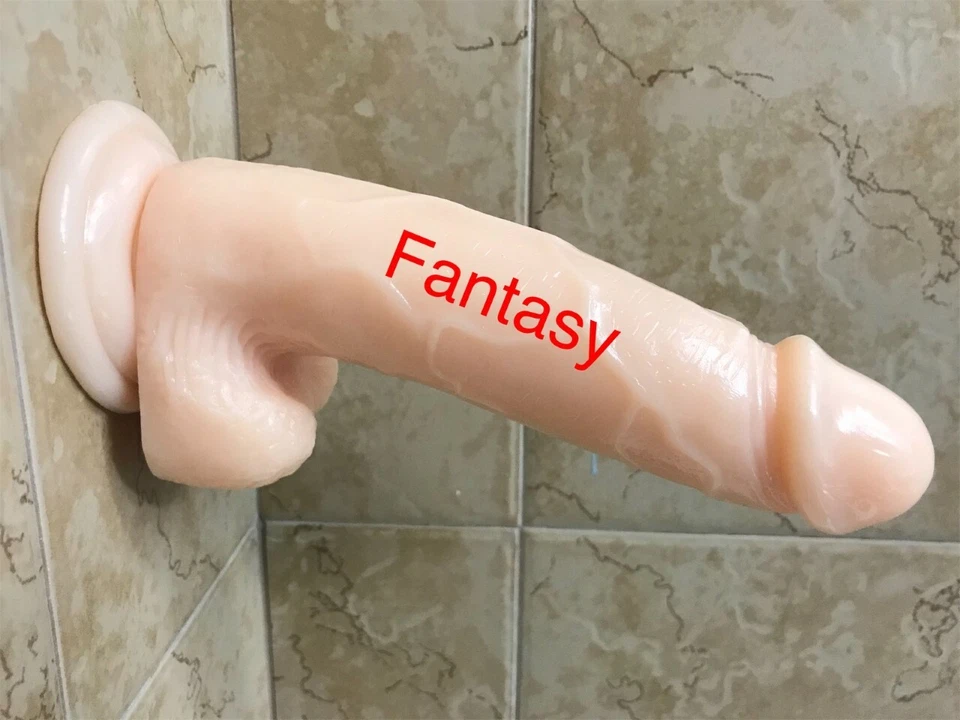 8-Inch-HUGE-Dildo-Realistic-Waterproof-Suction-Cup-Men-Penis-Female-Sex-Toy - Image 2 of 4