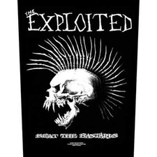 Image of The Exploited Punk Patch BEAT SKULL Backpatch