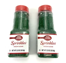 2 Pack Betty Crocker Sprinkles - Green - 2.25 OZ Each - Christmas