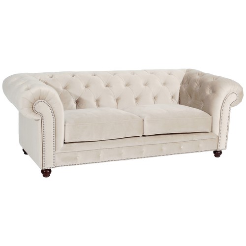 Max Winzer Chesterfield Sofa 2,5-Sitzer Old England Samtvelour - Bild 3 von 32