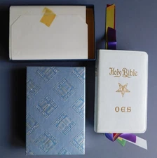 Holman Edition: Holy Bible - OES: Order of Eastern Star - 1960s White cover