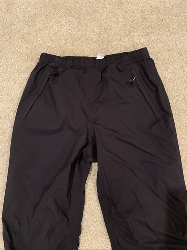 REI Black Nylon WATERPROOF RAIN PANTS Outdoor Hiking Gear Kid Sz YOUTH XL 18 - Picture 3 of 8